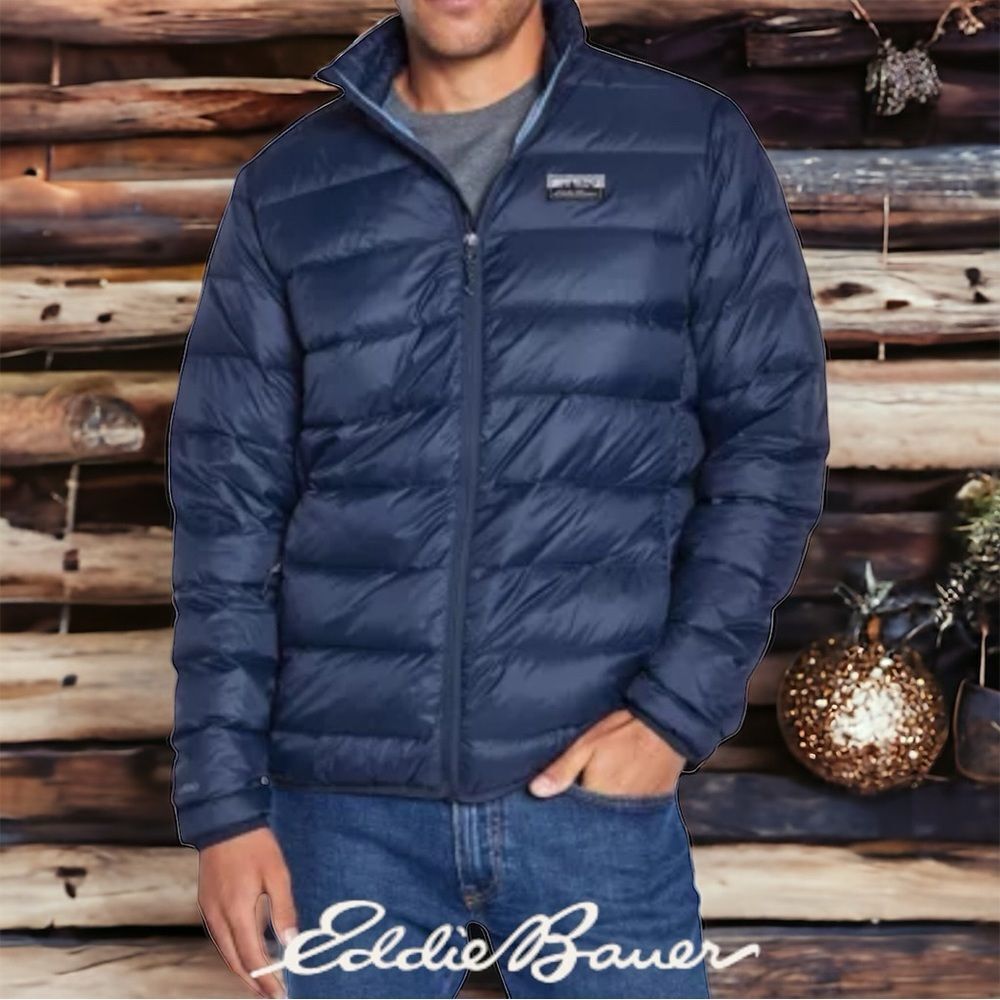 ✔️ Eddie Bauer MICROLIGHT IV Down Packable Jacket Size XL